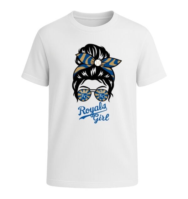 Kansas City Royals Girl Messy Bun Glasses