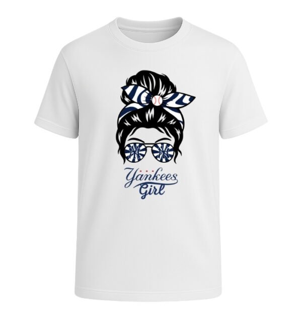 New York Yankees Girl Messy Bun Glasses