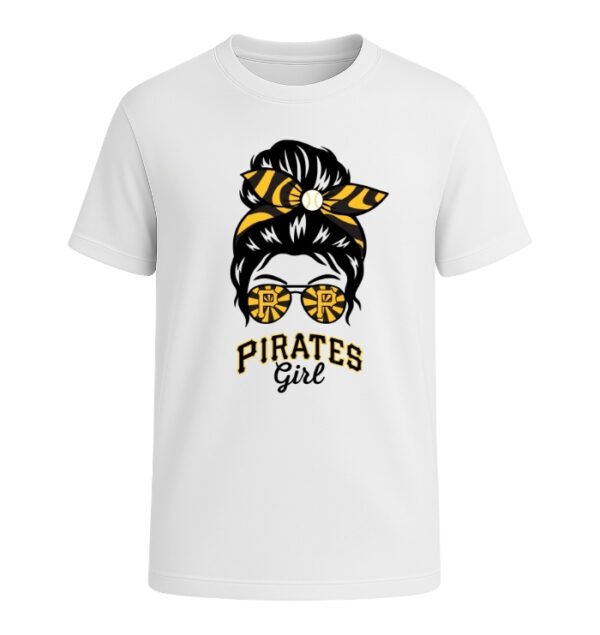 Pittsburgh Pirates Girl Messy Bun Glasses
