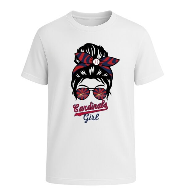 St. Louis Cardinals Girl Messy Bun Glasses