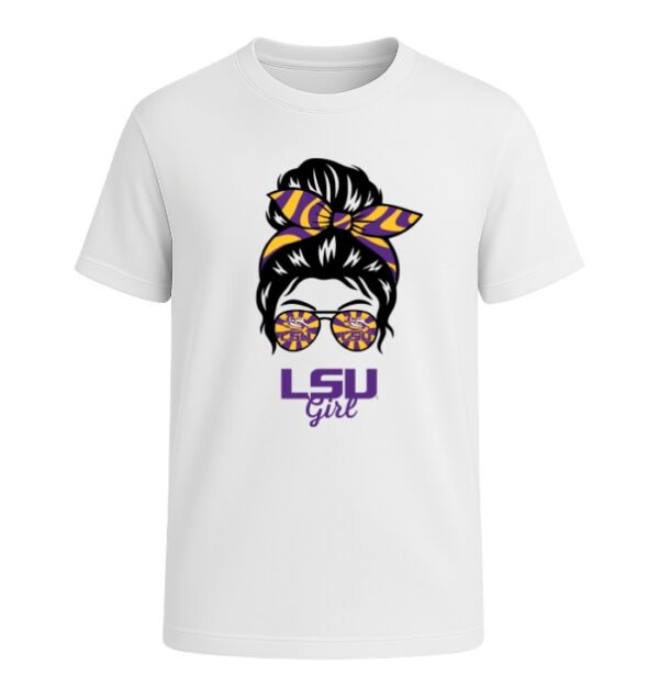 LSU Tigers Girl Messy Bun Glasses