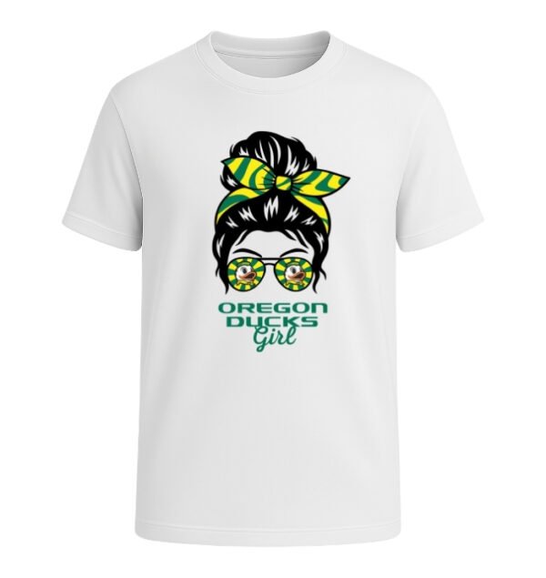 Oregon Ducks Girl Messy Bun Glasses