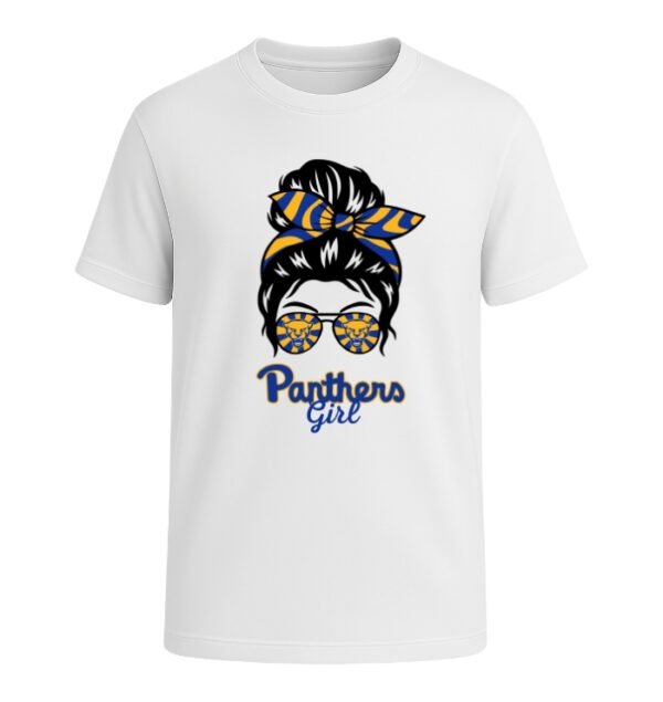 Pitt Panthers Girl Messy Bun Glasses