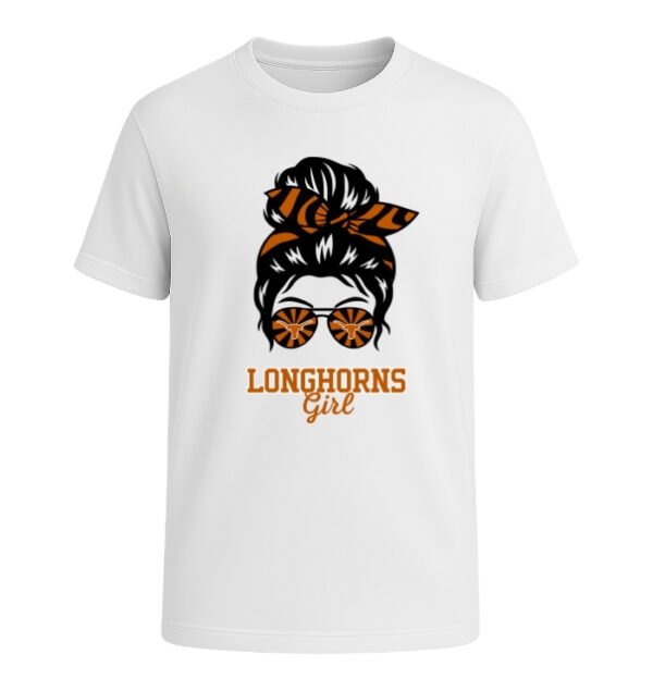 Texas Longhorns Girl Messy Bun Glasses