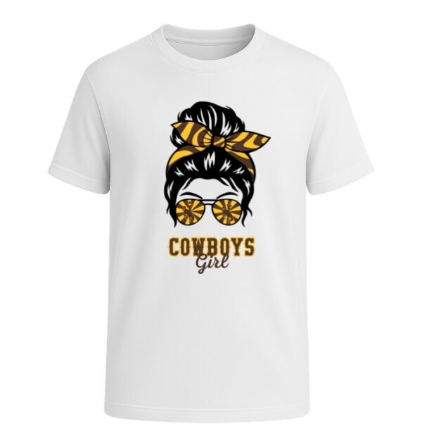 Wyoming Cowboys Girl Messy Bun Glasses