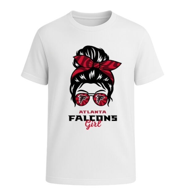 Atlanta Falcons Girl Messy Bun Glasses