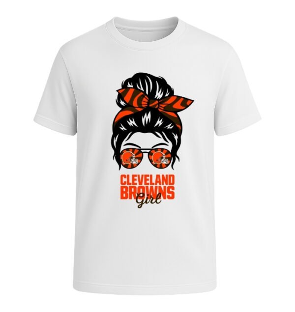 Cleveland Browns Girl Messy Bun Glasses