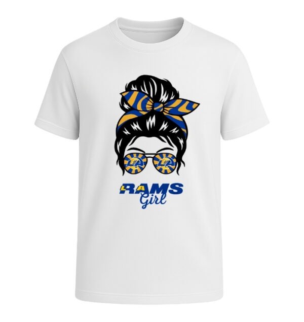 Los Angeles Rams Girl Messy Bun Glasses