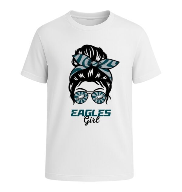 Philadelphia Eagles Girl Messy Bun Glasses
