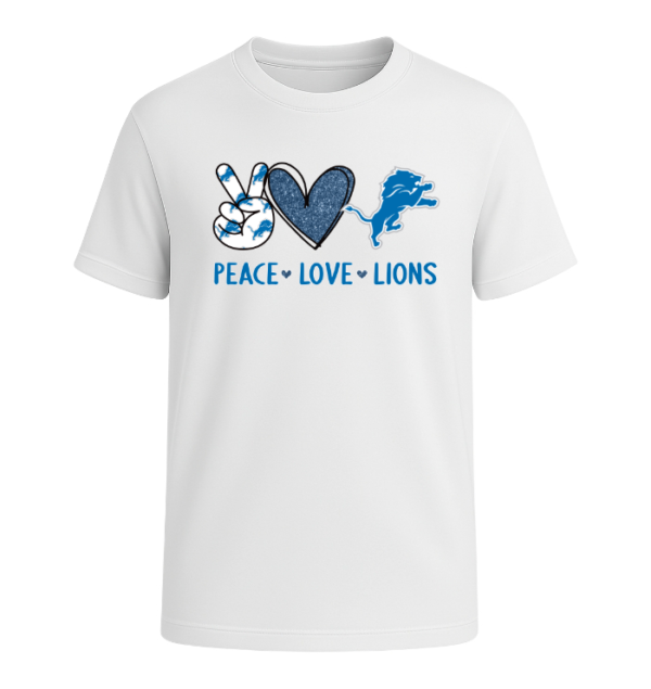 Peace Love Detroit Lions