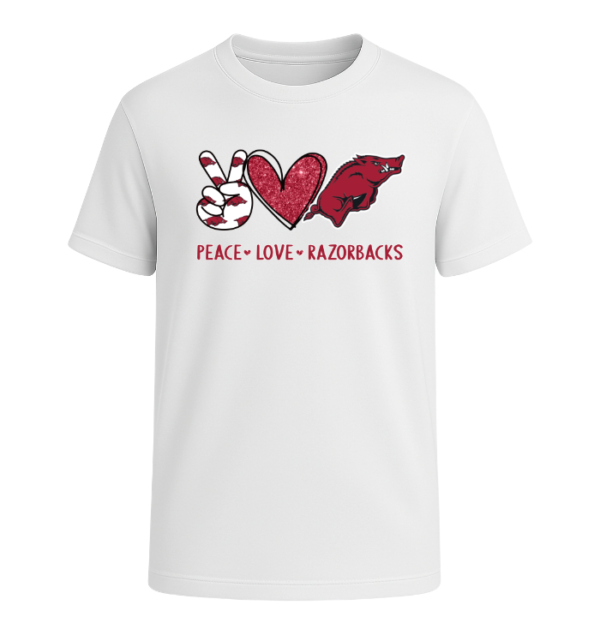 Peace Love Arkansas Razorbacks