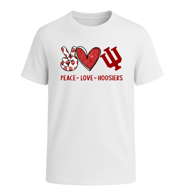 Peace Love Indiana Hoosiers