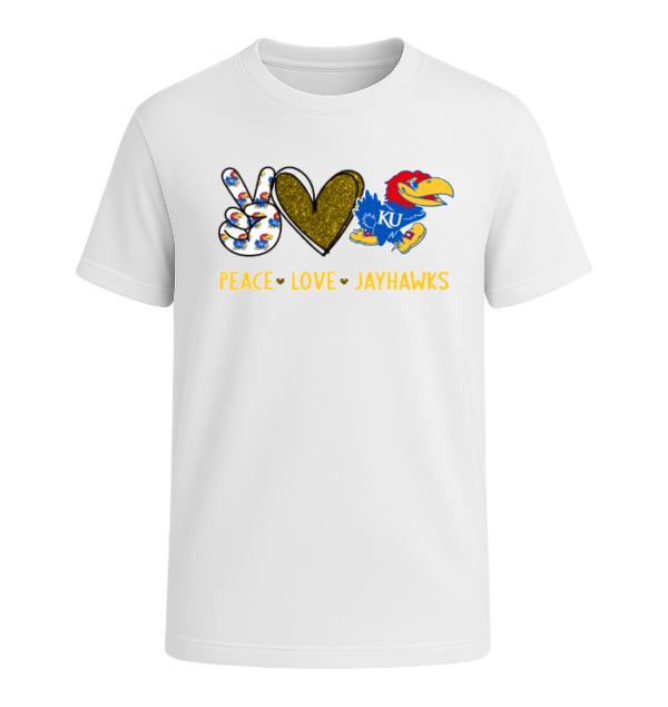 Peace Love Kansas Jayhawks