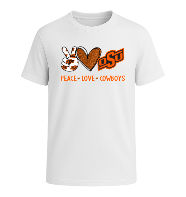 Peace Love Oklahoma State Cowboys