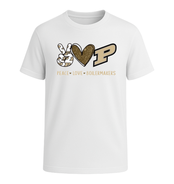 Peace Love Purdue Boilermakers