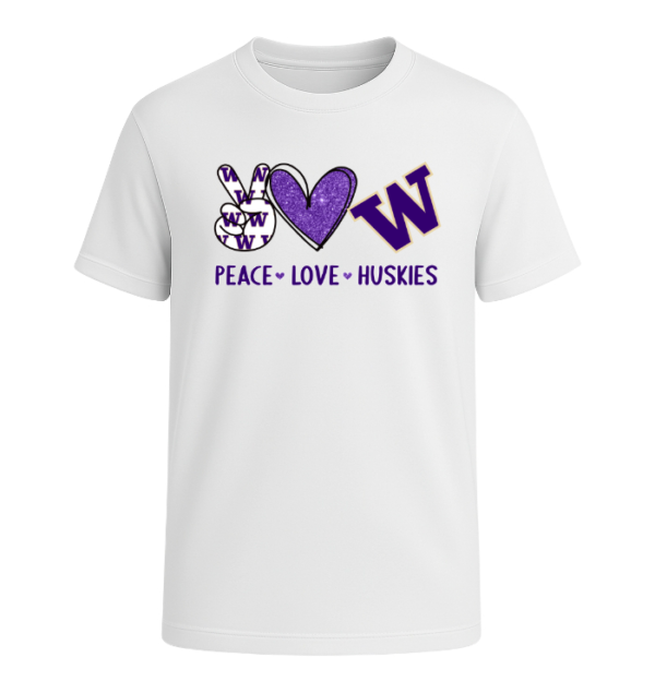 Peace Love Washington Huskies
