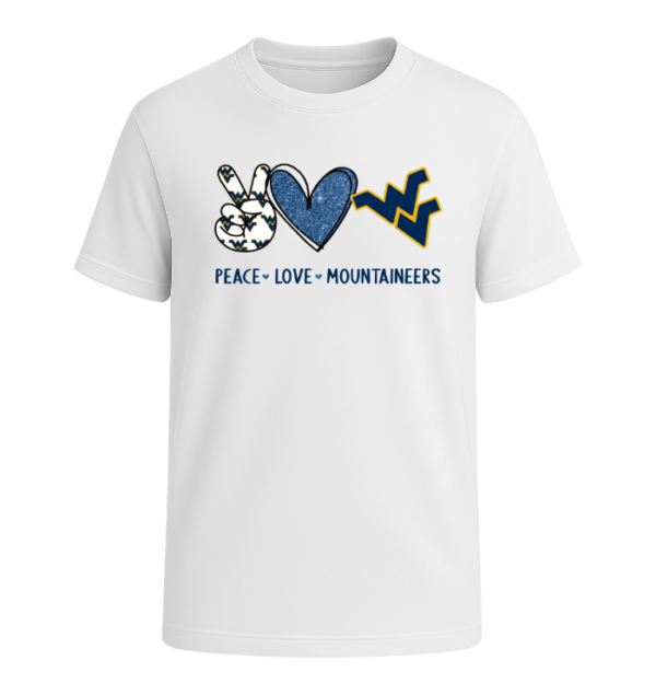 Peace Love West Virginia Mountaineers