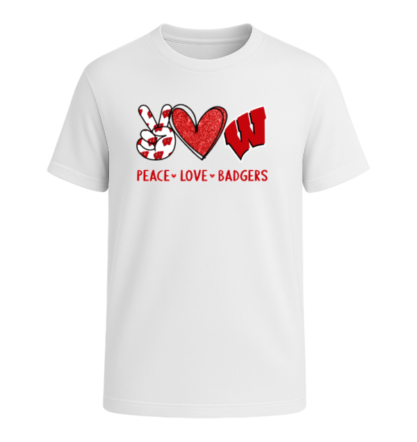 Peace Love Wisconsin Badgers