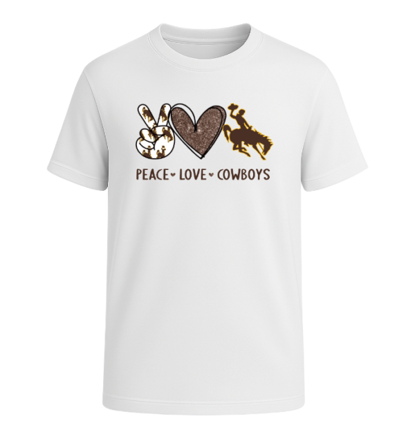 Peace Love Wyoming Cowboys