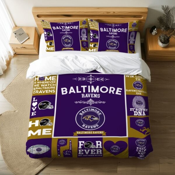 Baltimore Ravens Pride Duvet Bedding Set