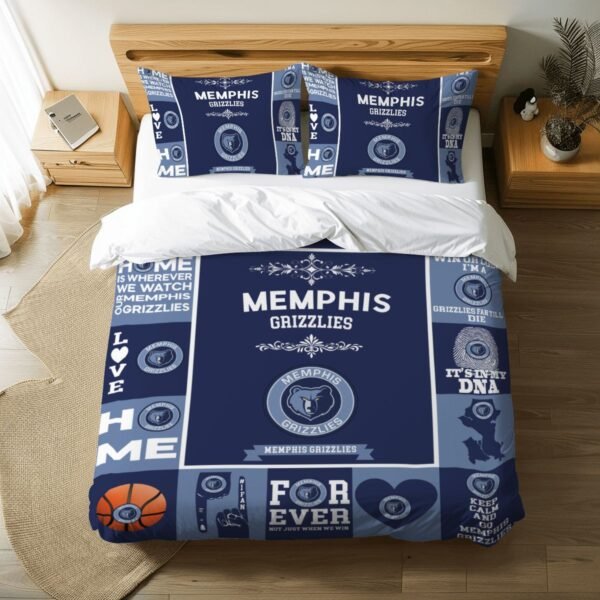 Memphis Grizzlies Pride Duvet Bedding Set
