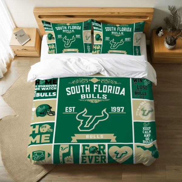 South Florida Bulls Pride Duvet Bedding Set