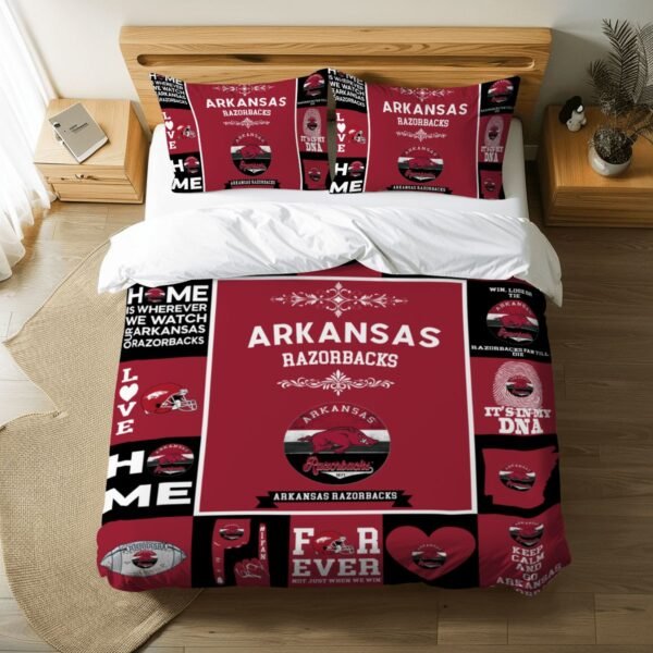 Arkansas Razorbacks Pride Duvet Bedding Set