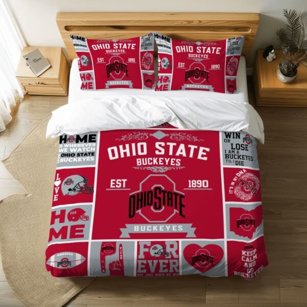 Ohio State Buckeyes Pride Duvet Bedding Set