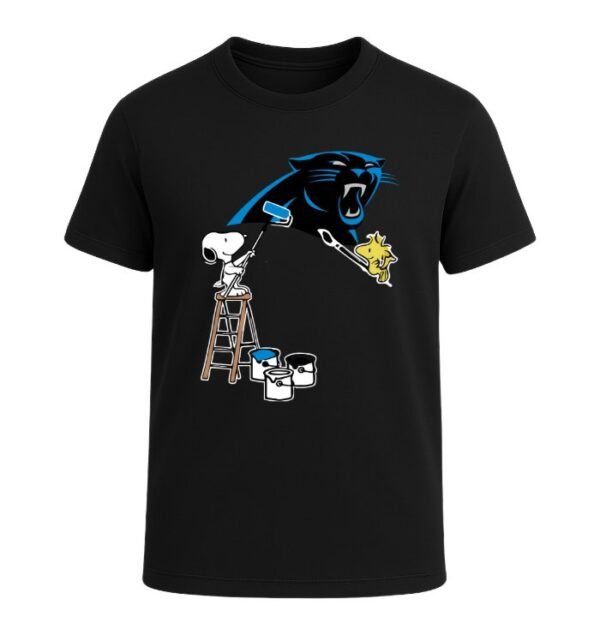 Snoopy Painting Carolina Panthers Spirit