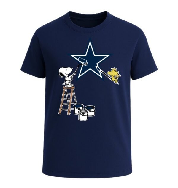 Snoopy Painting Dallas Cowboys Spirit