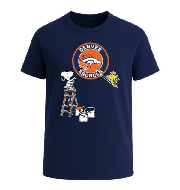 Snoopy Painting Denver Broncos Spirit