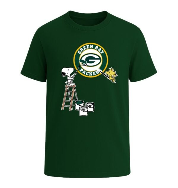 Snoopy Painting Green Bay Packers Spirit