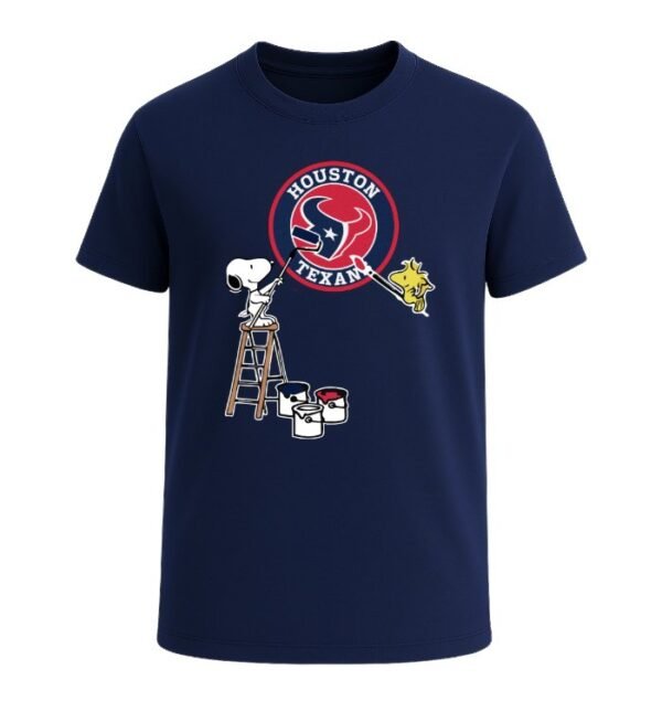 Snoopy Painting Houston Texans Spirit