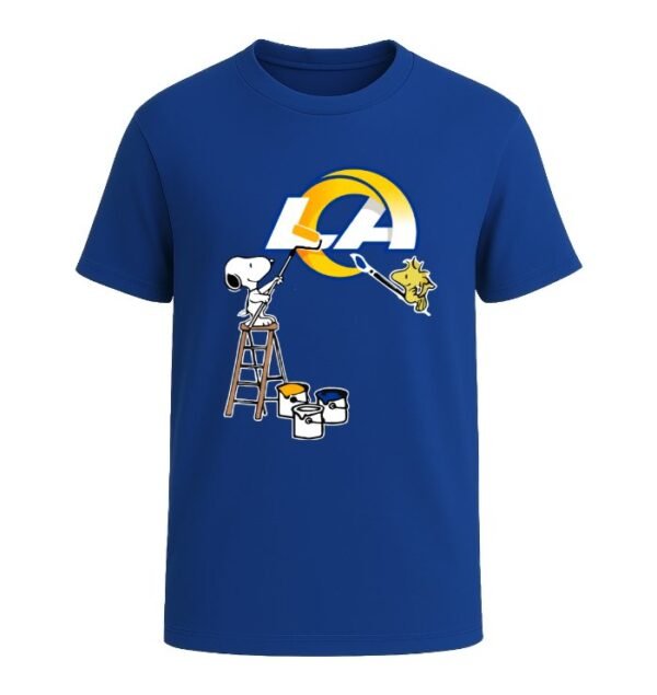 Snoopy Painting Los Angeles Rams Spirit