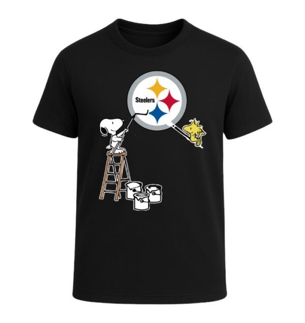 Snoopy Painting Pittsburgh Steelers Spirit