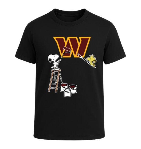 Snoopy Painting Washington Commanders Spirit